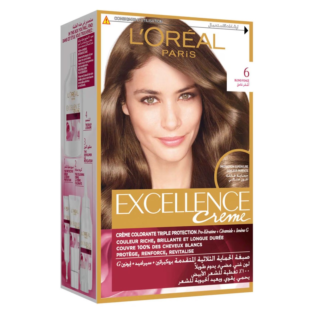 L&#39;Oreal Paris Excellence Creme Triple Care Permanent Hair Colour 6 Dark Blonde