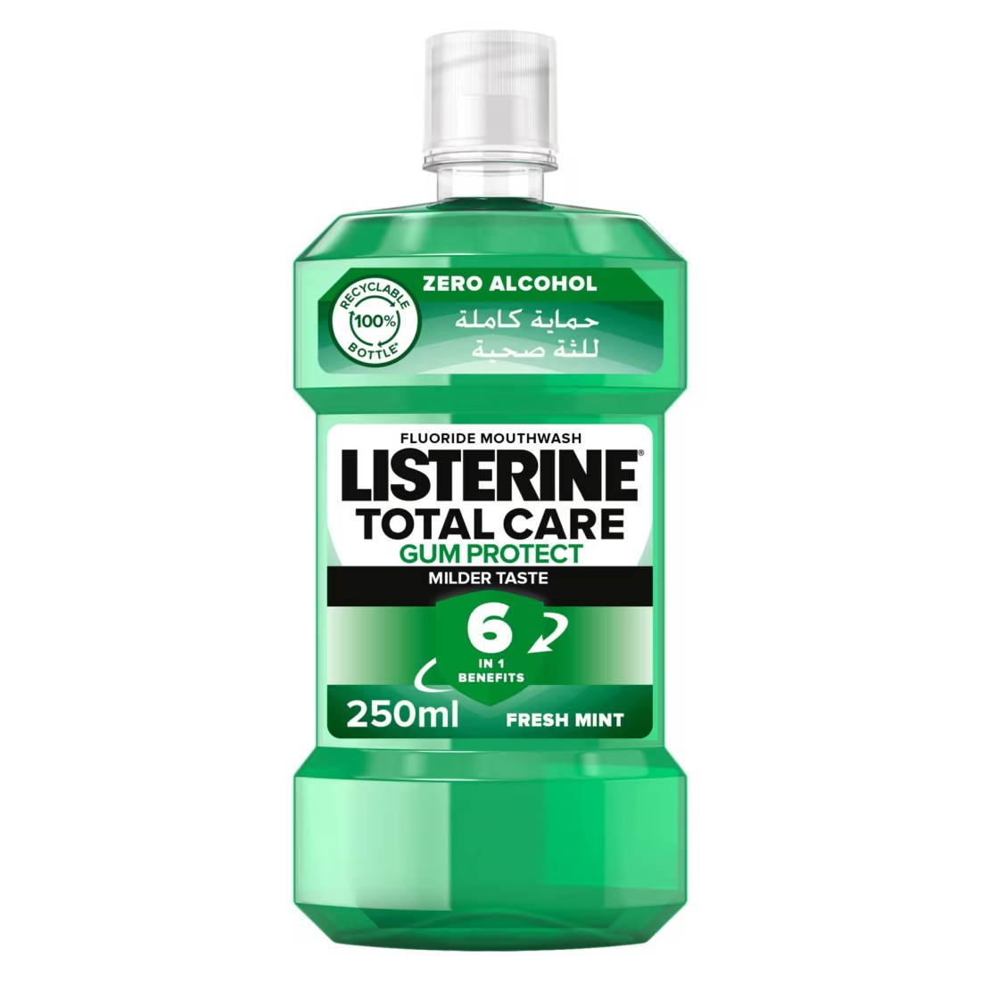 Listerine, Total Care Gum Protect Milder Taste, Fresh Mint, 250ml