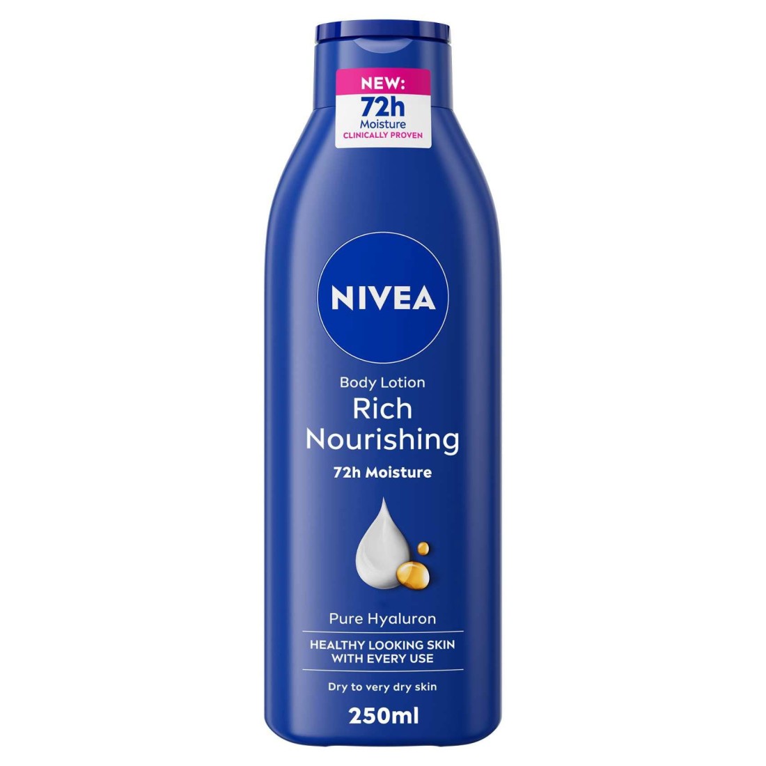 NIVEA Body Lotion, Dry to Very Dry Skin, Rich Nourishing, 250ml