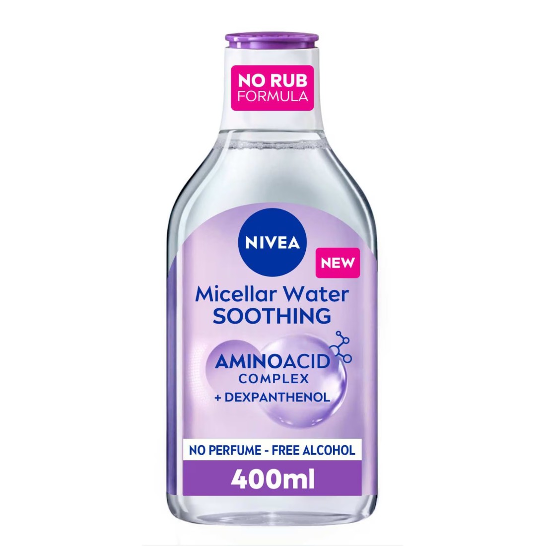 NIVEA Face Micellar Water Face Eyes Lips Makeup Remover All Skin Types 400ml