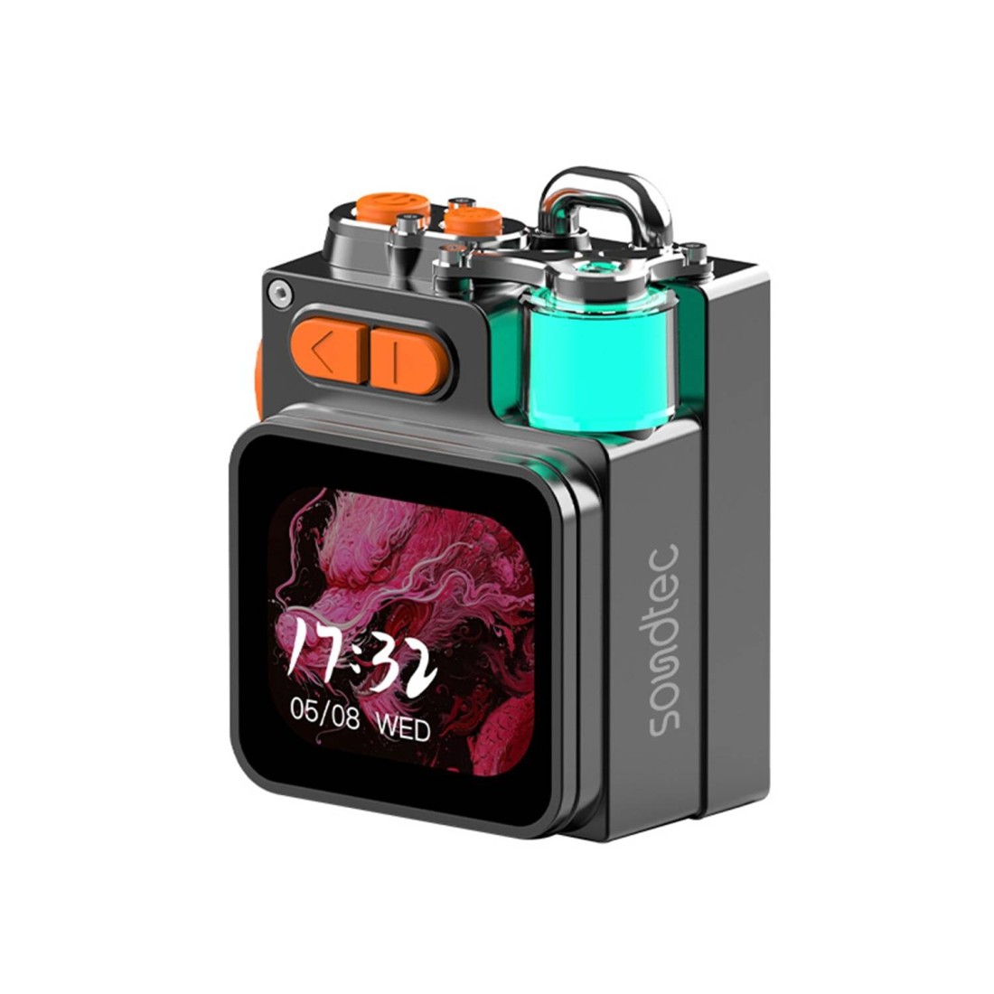 مكبر صوت وبايندر بورودو ساوندتك بوكت إليت، نطاق تردد 100Hz-20kHz، بطارية 1200mAh، قوة 5 وات، بلوتوث 5.4، شاشة تعمل باللمس 2.64"، شريحة Micro SD، صوت HiFi
