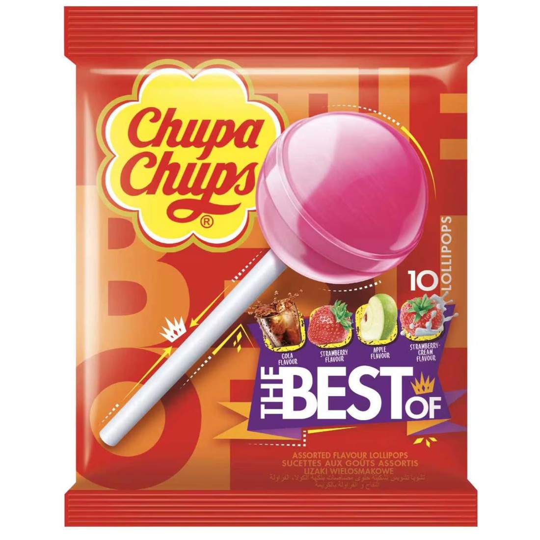 Chupa Chups The Best of Lollipops Candy, 120g