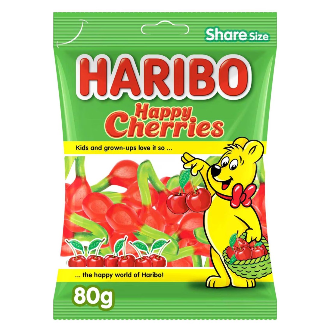 هاريبو هابي حلوى بالكرز، 80 غرام
