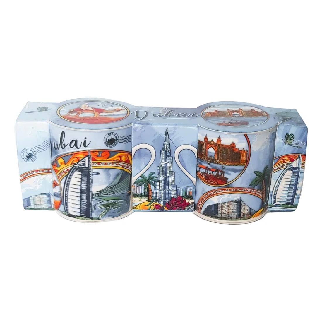 STK Colourful Mugs SMC01 Multicolour 100ml 2 PCS