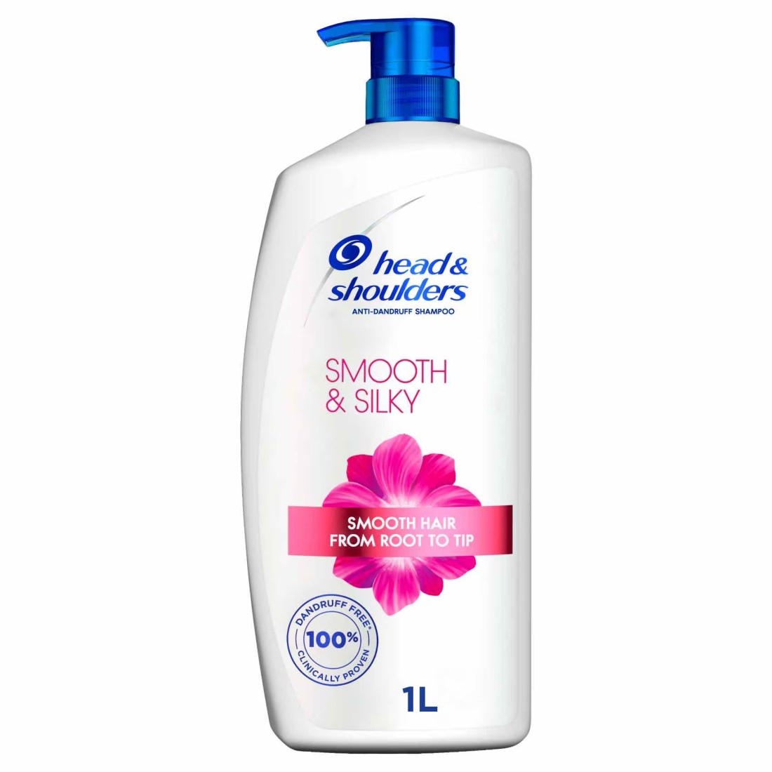 Head &amp; Shoulders Smooth &amp; Silky Anti-Dandruff Shampoo for Dry and Frizzy Hair 1L