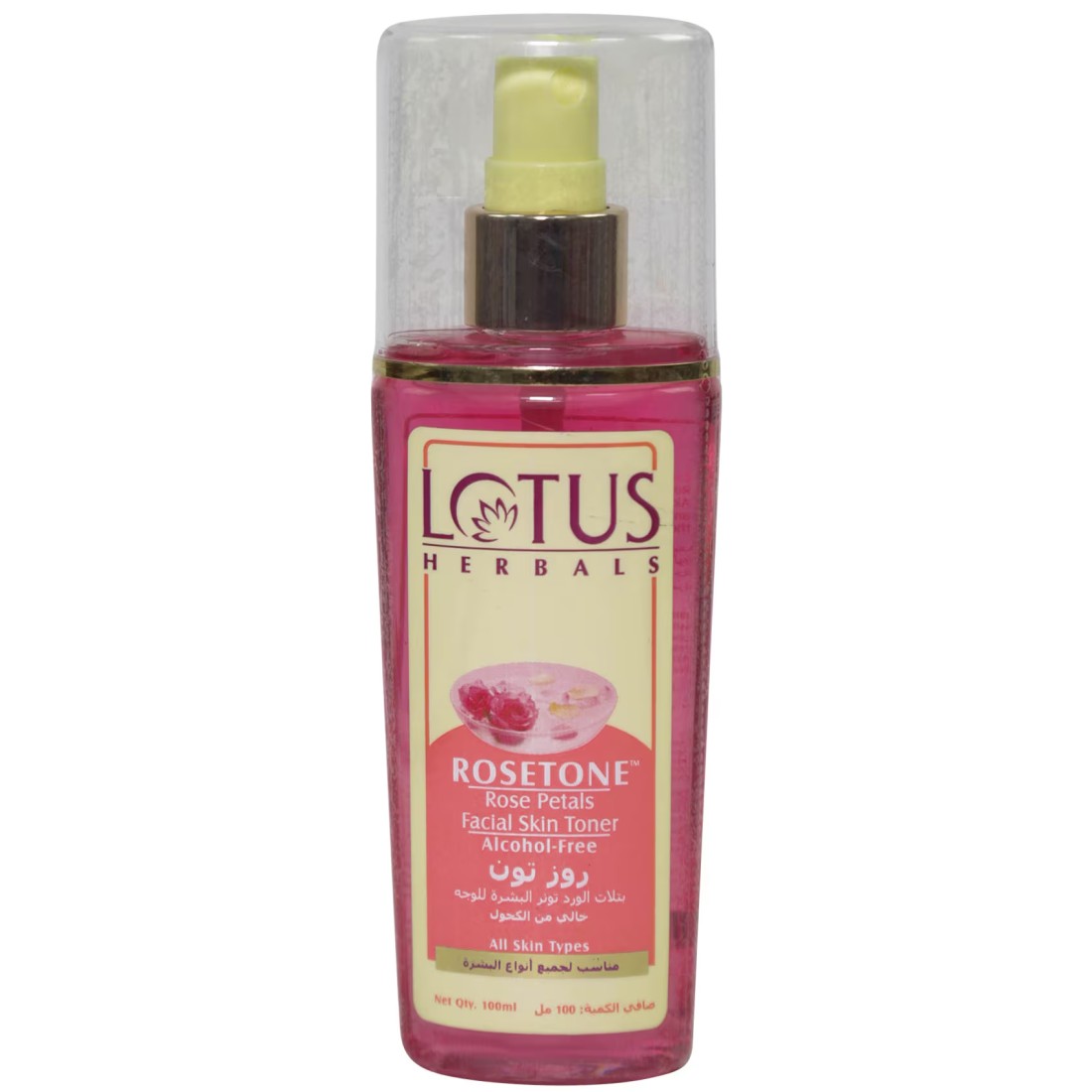 Lotus Herbals Rosetone Rose Petals Facial Skin Toner Spray 100ml Clear