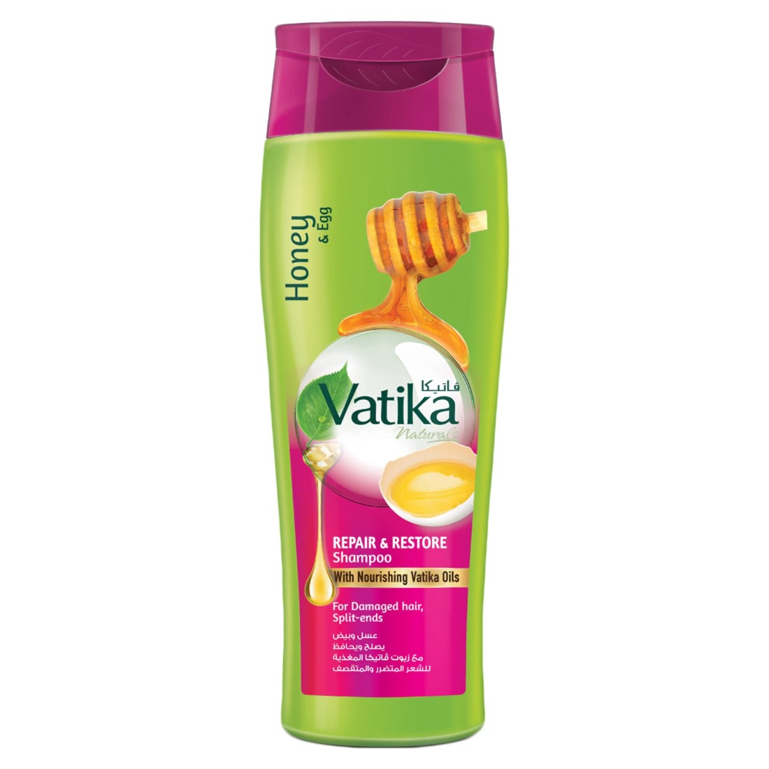 Vatika Naturals Repair and Restore Shampoo Enriched with Egg and Honey 400ml