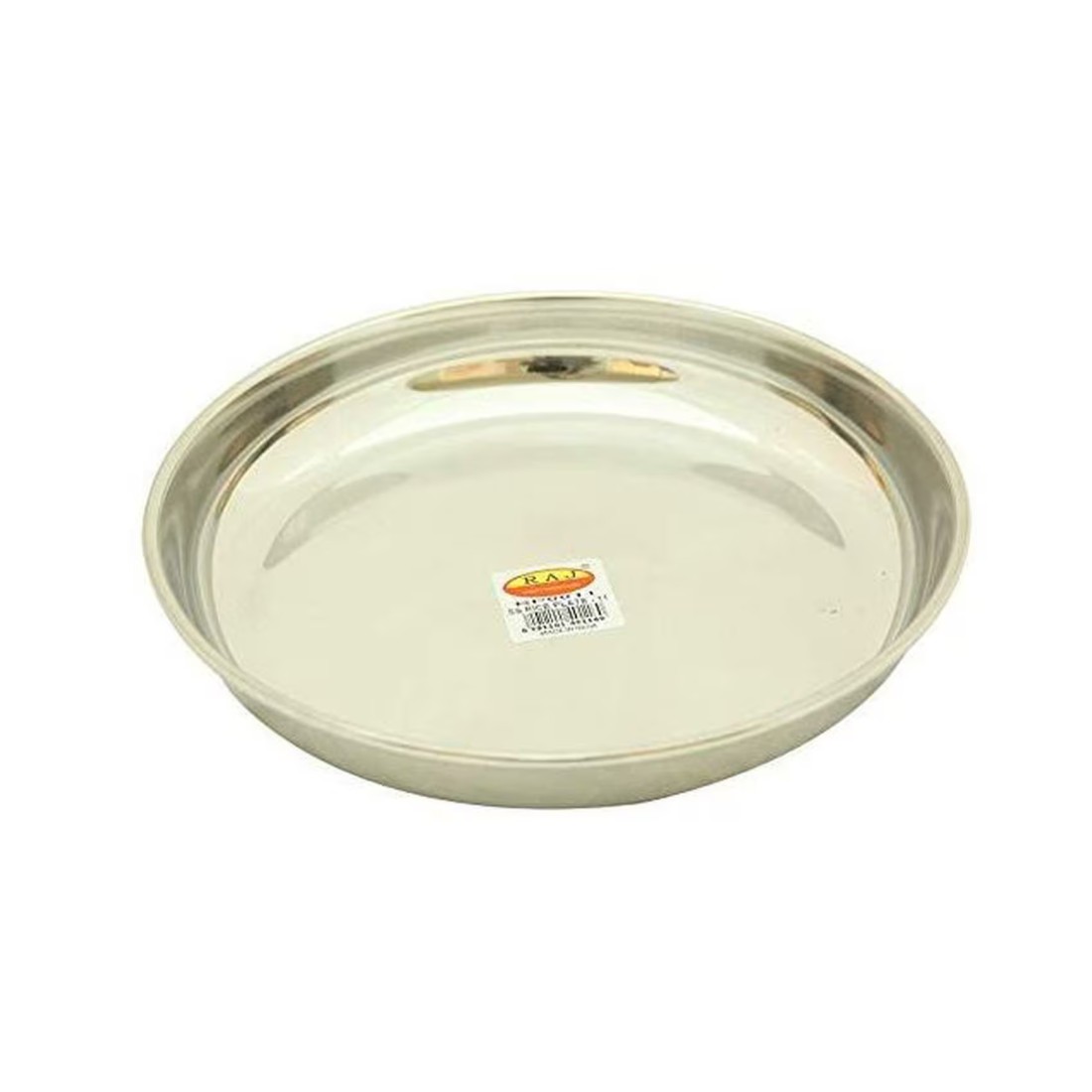 Raj Stainless Steel Rice Plate Silver 23cm