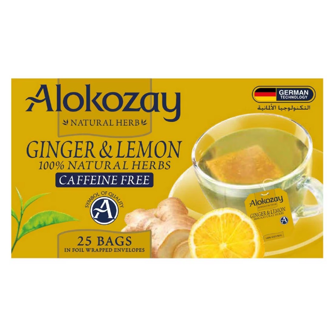 Alokozay Ginger And Lemon 25 Tea Bags