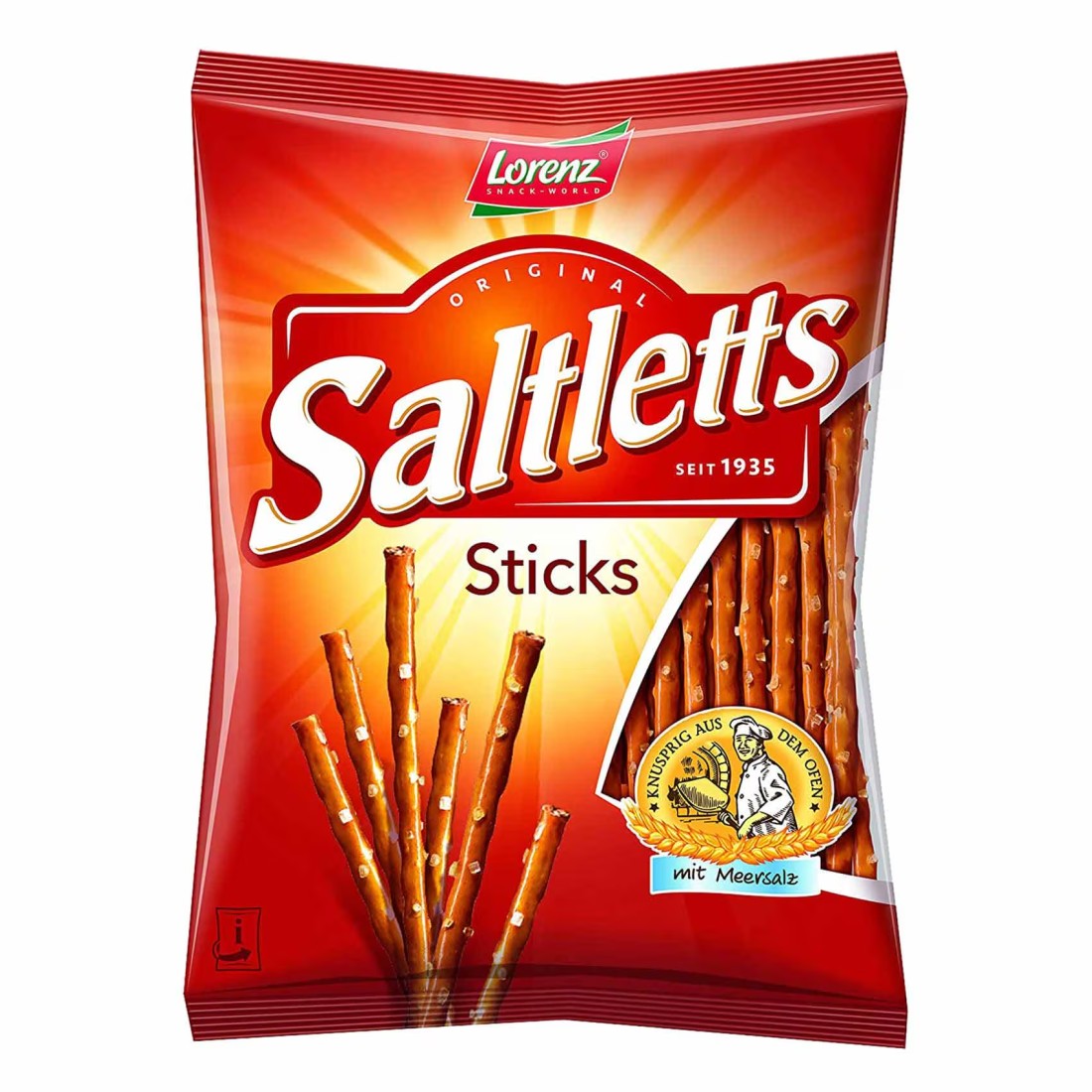Lorenz Saltletts Premium Baked with Sea Salt Stick, 150g