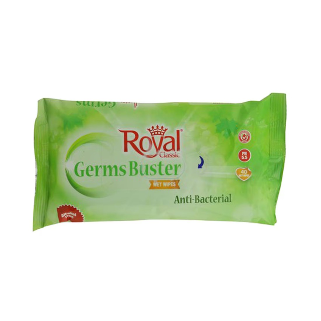 Royal Classic Germs Buster 40 Wet Wipes