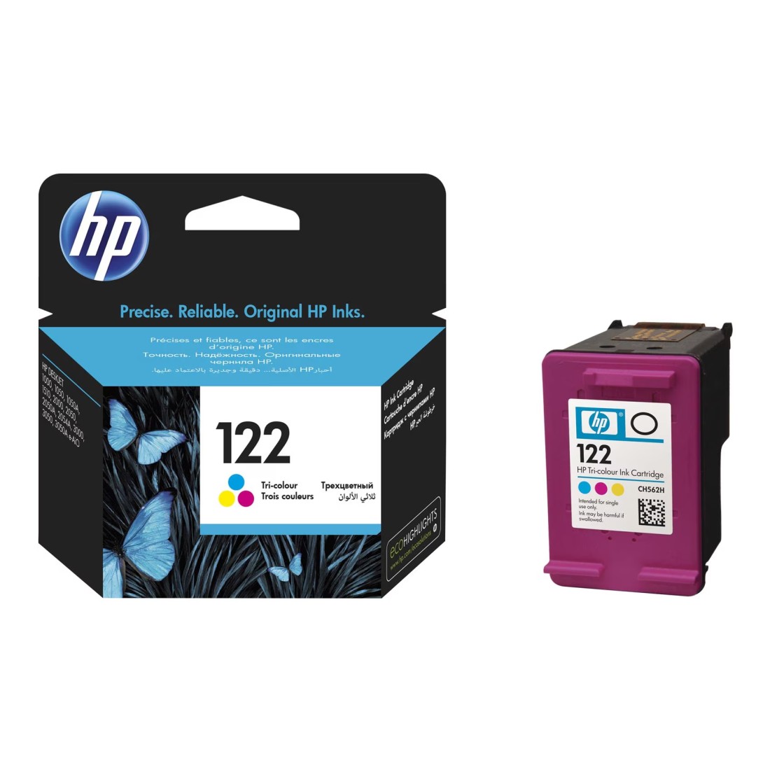 HP 122 Tri-Color Original Ink Cartridge CH562HK