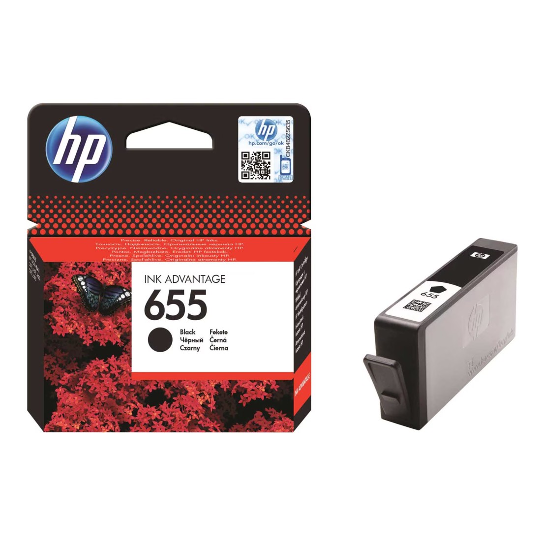 Hp 655 Black Original Ink Cartridge Cz109ae