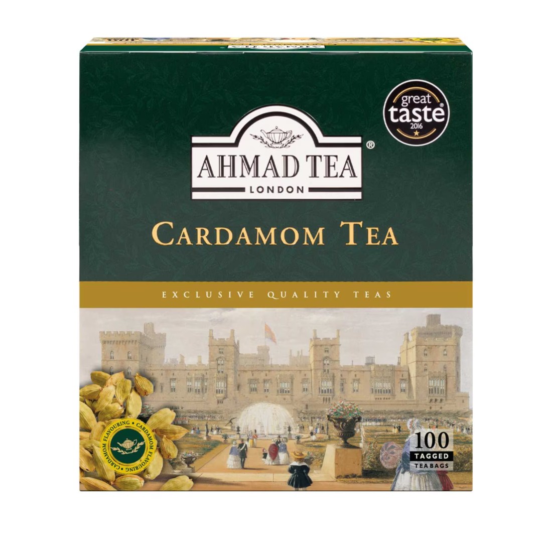 Ahmad Tea Cardamom Tea Tagged Tea Bags 100 Tea Bags