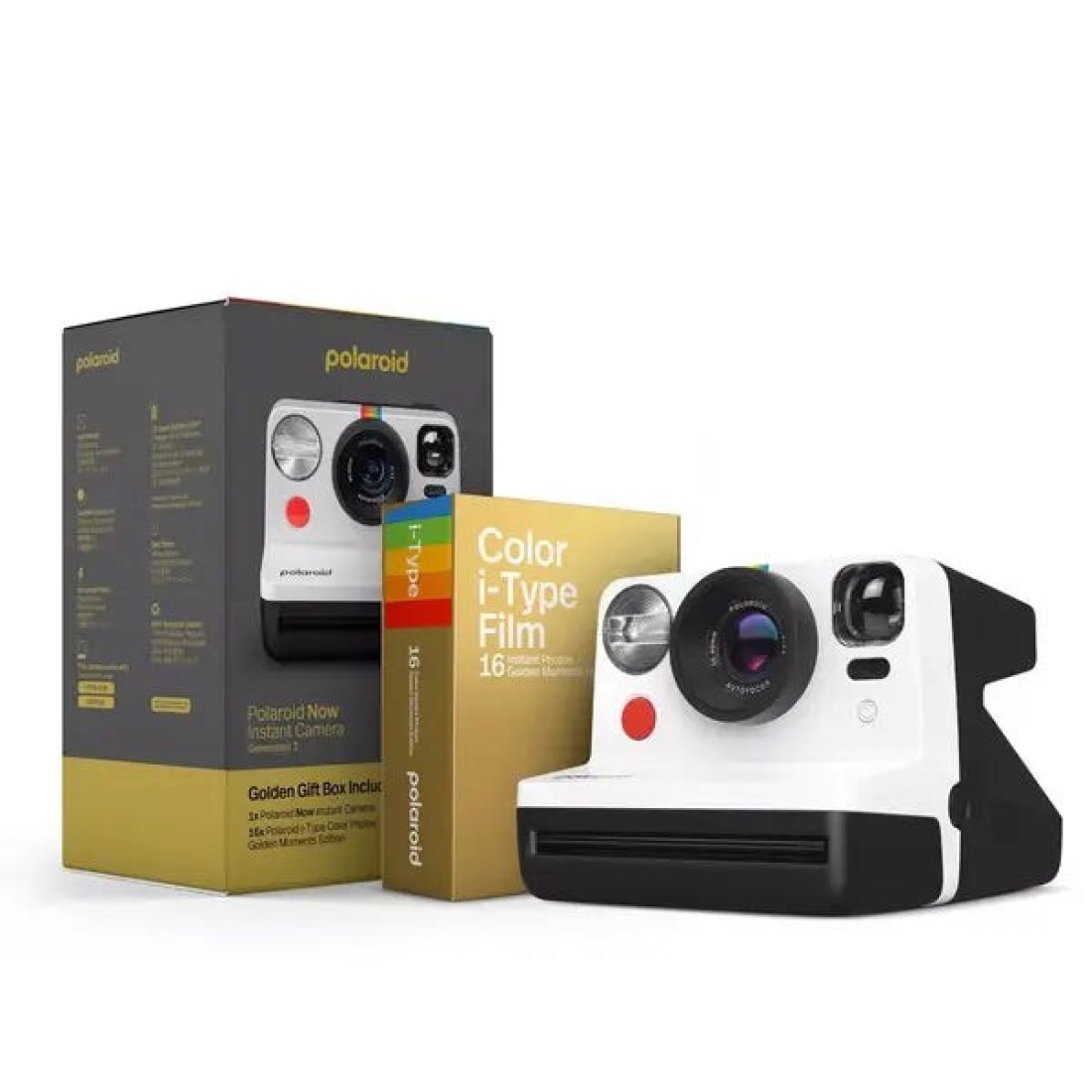 Polaroid Now Gen 2 Instant (Golden Gift Box) Camera - Black / White