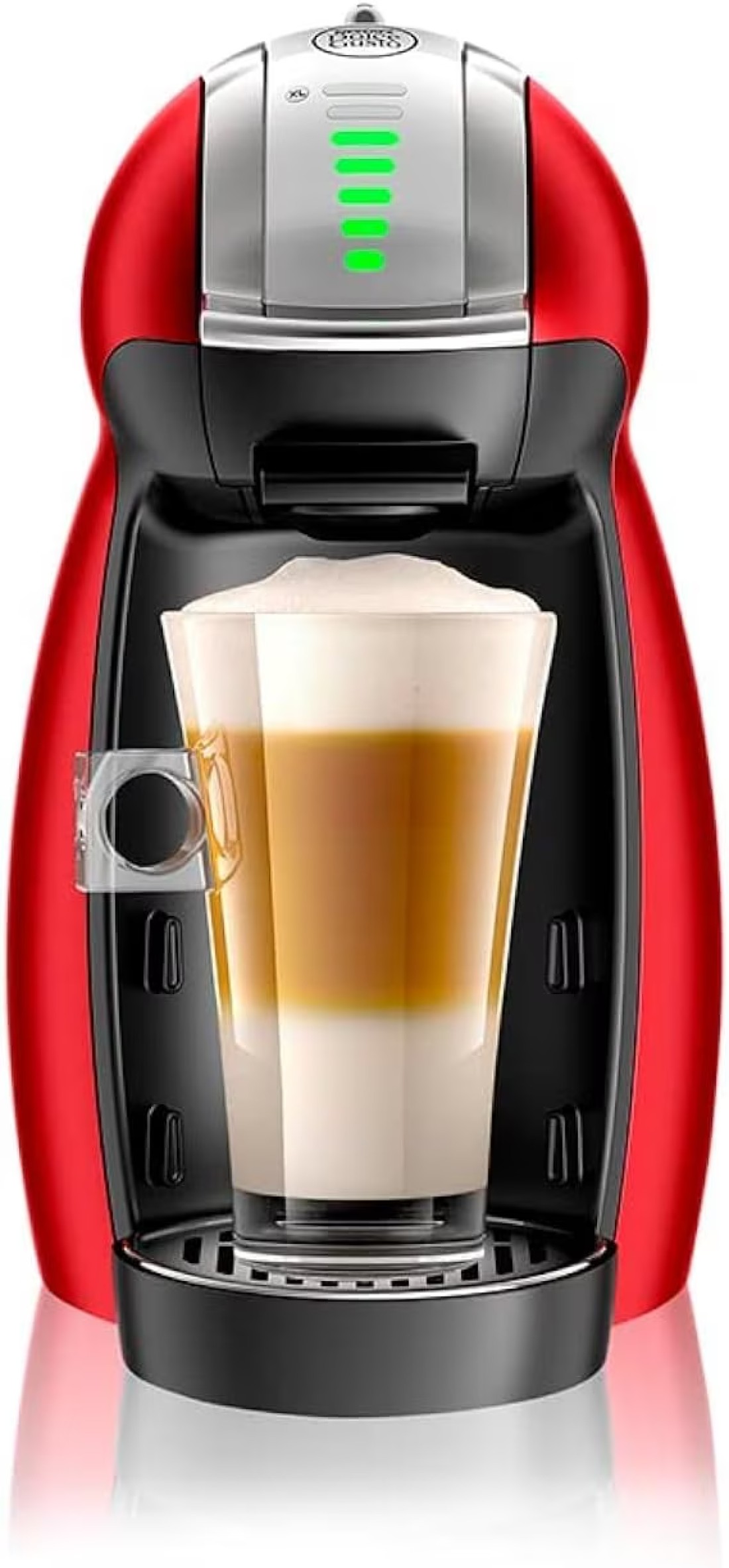 Nescafe Dolce Gusto By De&#39;Longhi Genio 2 Automatic Capsule Coffee Machine With Compact &amp; Powerful Up To 15 Bar Pressure, Cappuccino, Grande, Tea, Hot Chocolate &amp; Espresso Coffee Maker Edg465.R Red