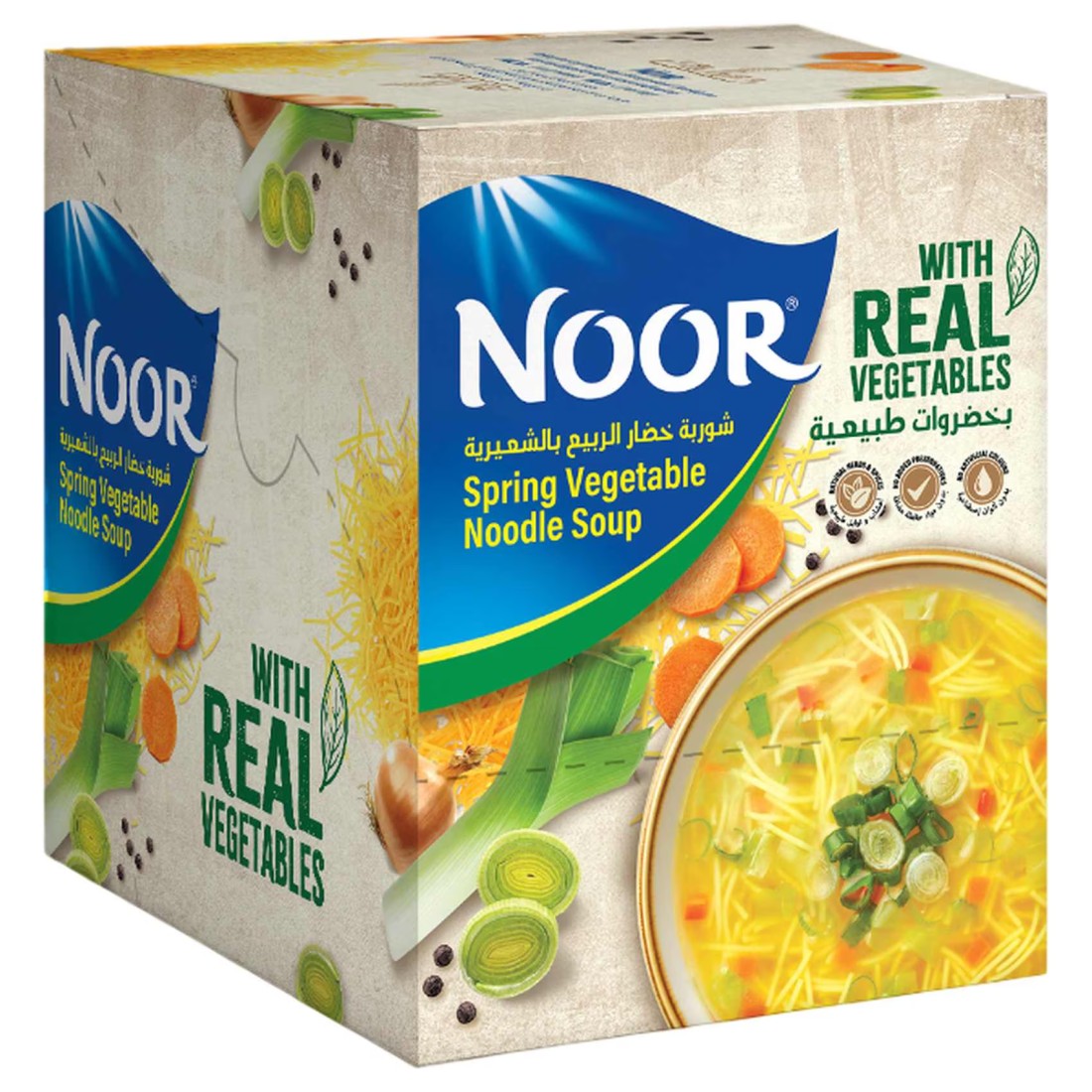 Noor Spring Vegetable Noodle Soup, 60g Pack of 12