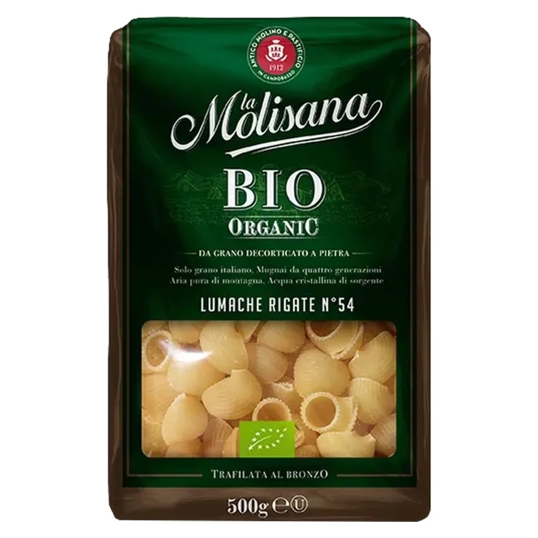 La Molisana Bio Organic Lumache Rigate Number 54 500g
