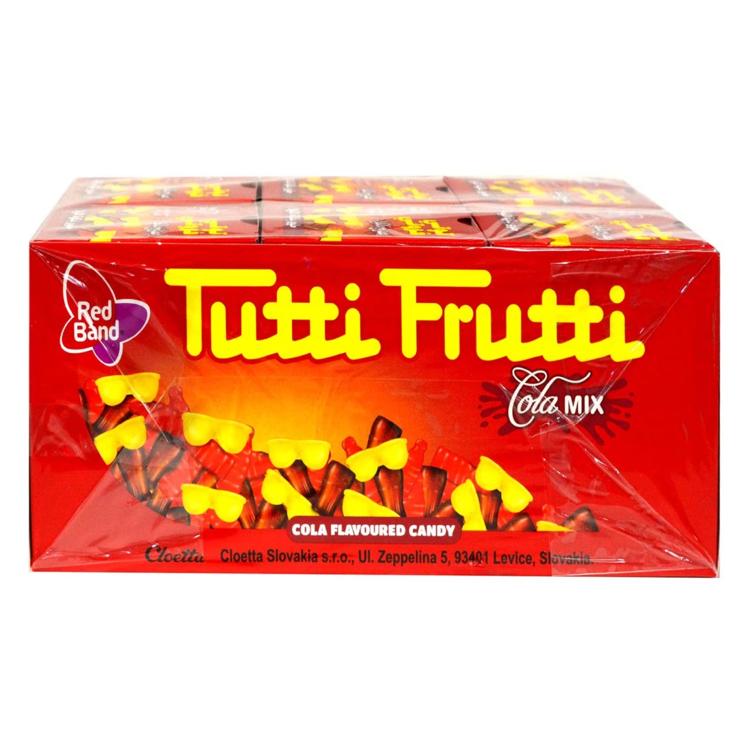 Cloetta Red Band Tutti Frutti Cola Mix Candy, 18g Pack of 30