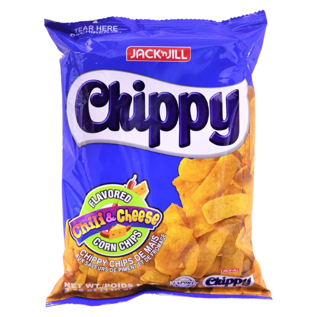 Jack&#39;n Jill Chippy Chilli and Cheese Corn Chips, 110g