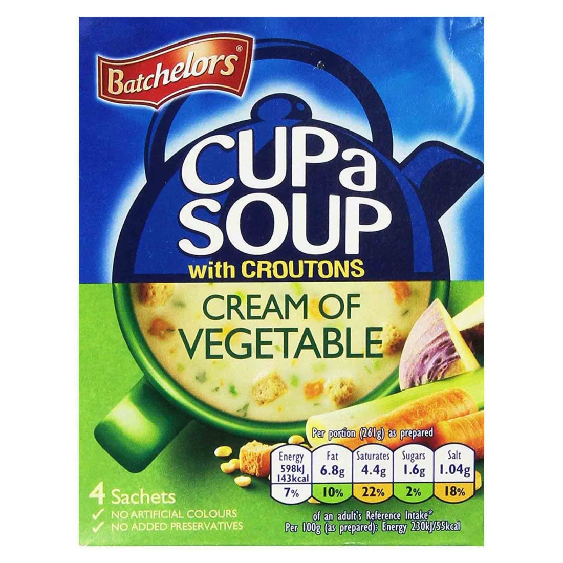 Batchelors Cream of Vegetable Cup A Soup with Croutons 120g