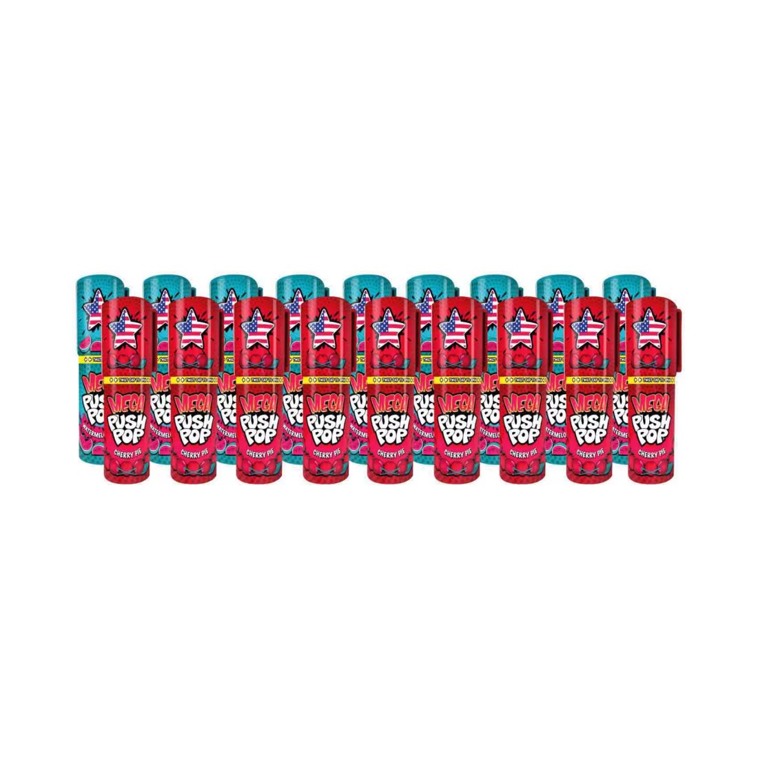 Bazooka Mega Push Pop Candy 30g Pack of 18