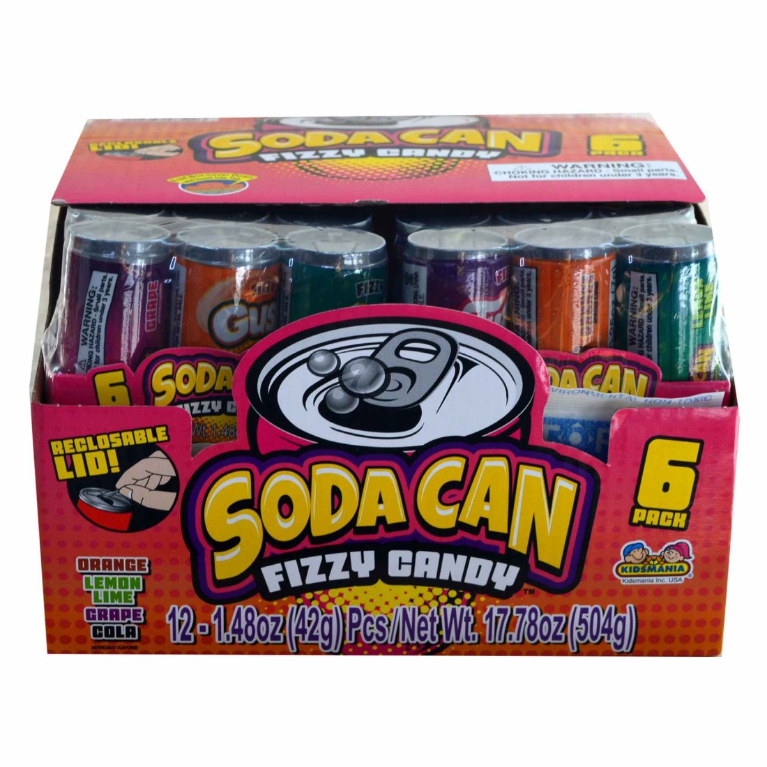 Kidsmania Fizzy Candy Soda Can, 42g