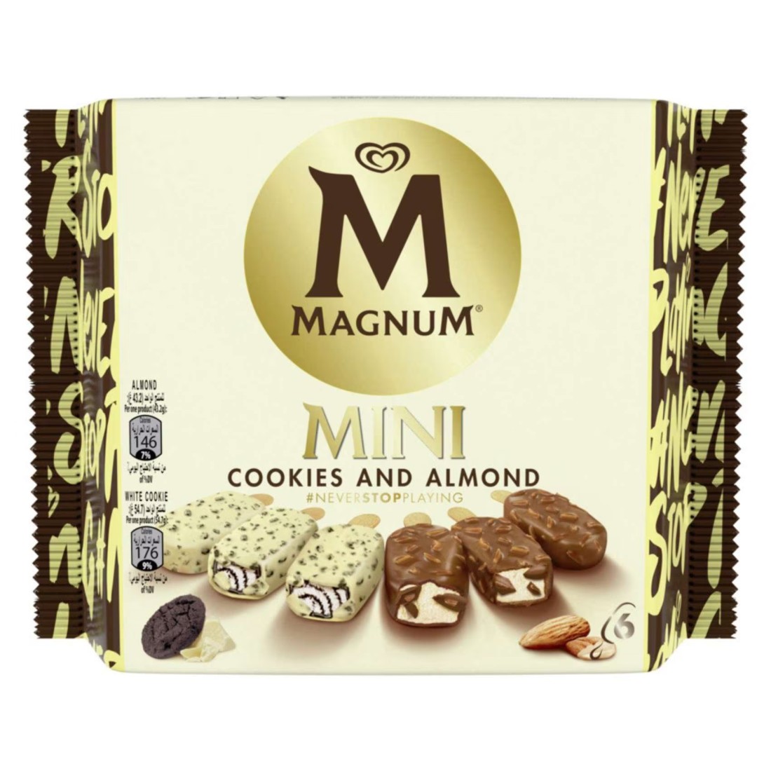 Magnum Mono Cookies &amp; Almond Ice Cream 345ml
