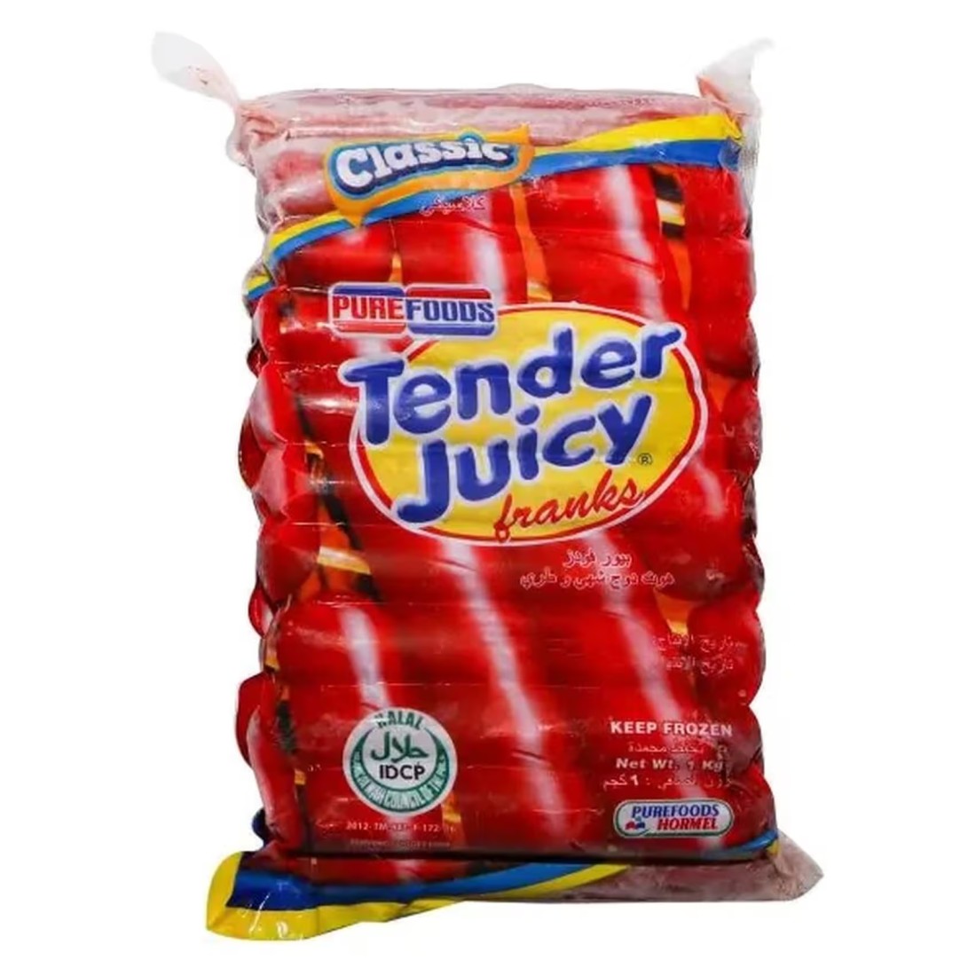 Purefoods Tender Juicy Chicken Franks Classic 1kg