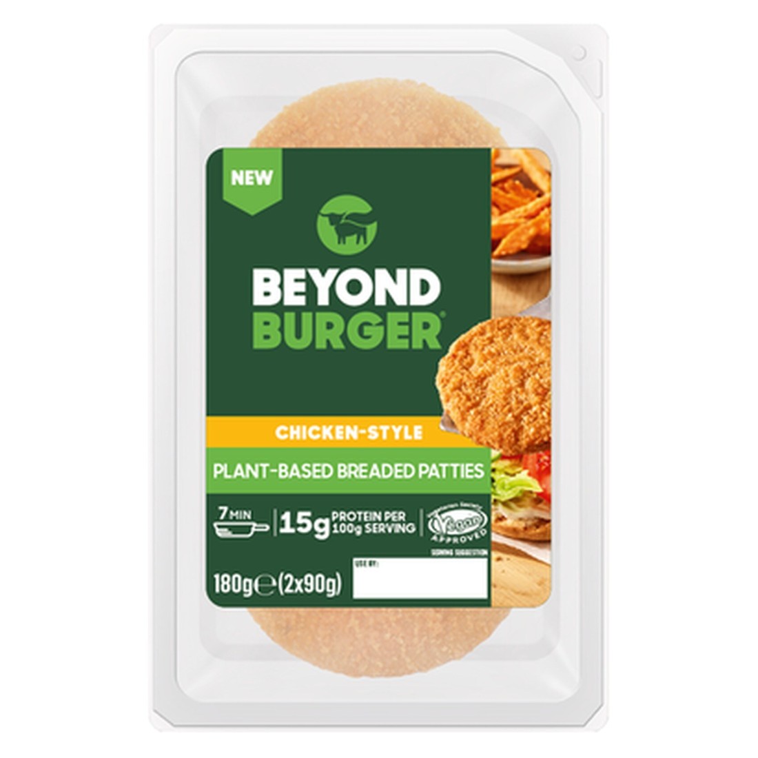 Beyond Meat Beyond Burger Chicken-Style Plant-Based Breaded Patties 180g