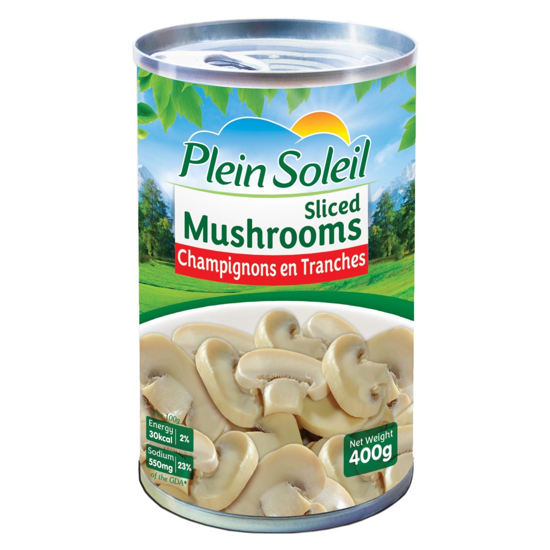 Plein Soleil Sliced Mushrooms 400g