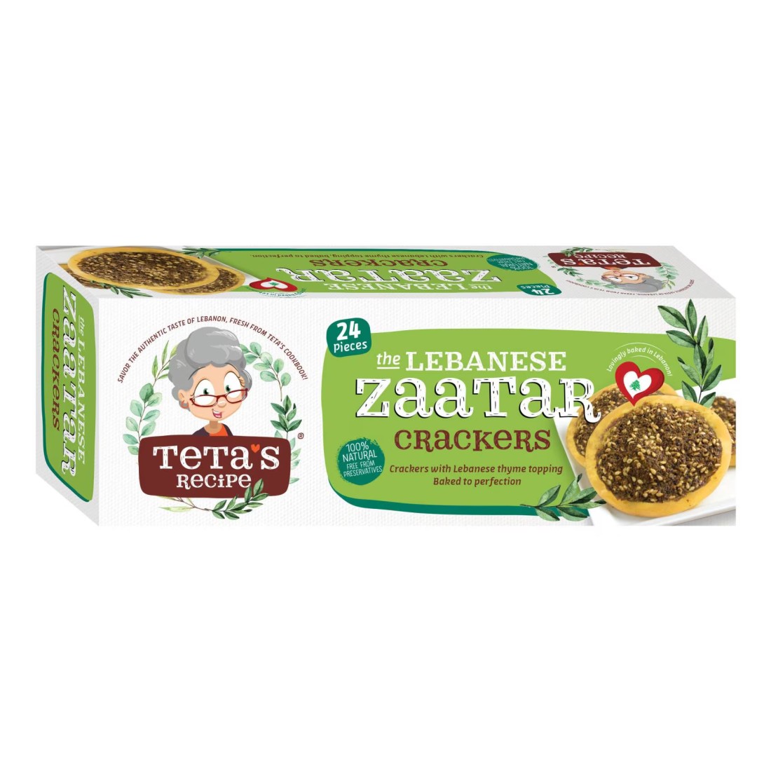 Teta&#39;s Recipe The Lebanese Zaatar Crackers, 110g
