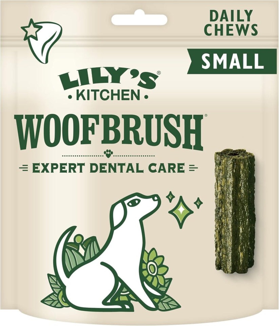 Lily&#39;s Kitchen Woofbrush Dental Dog Chews Bulk Pack - SMALL