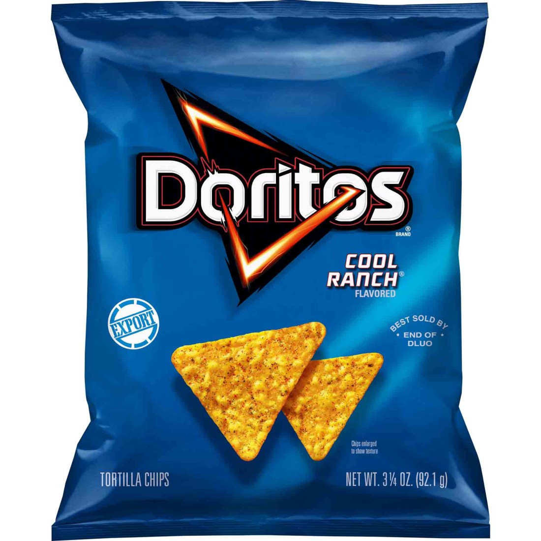 Doritos Cool Ranch Flavoured Tortilla Chips, 92.1g