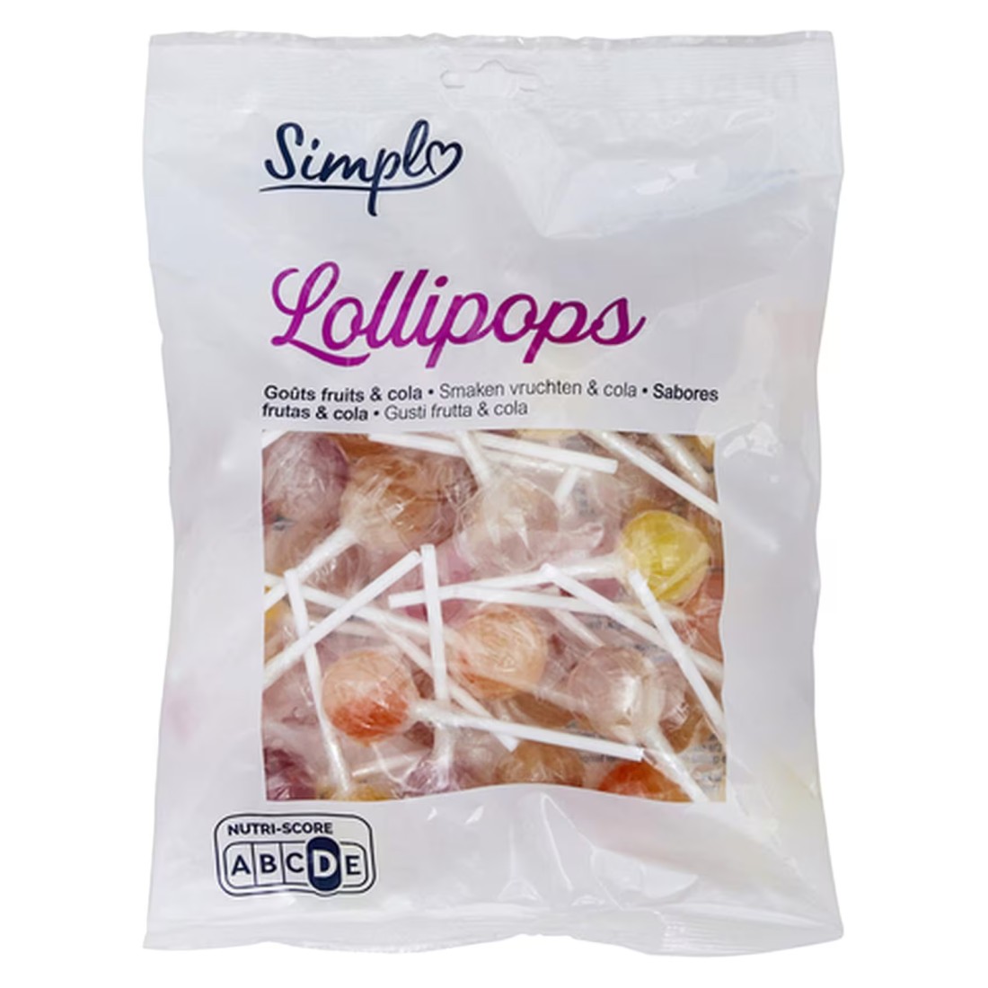 Simpl PP Blanc Lollipops 500g