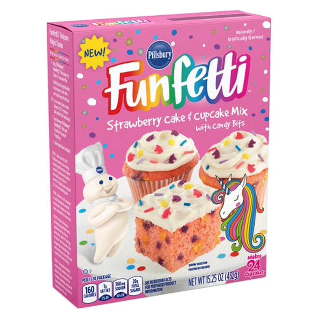 Pillsbury Funfetti Unicorn Strawberry Cake Mix 432g