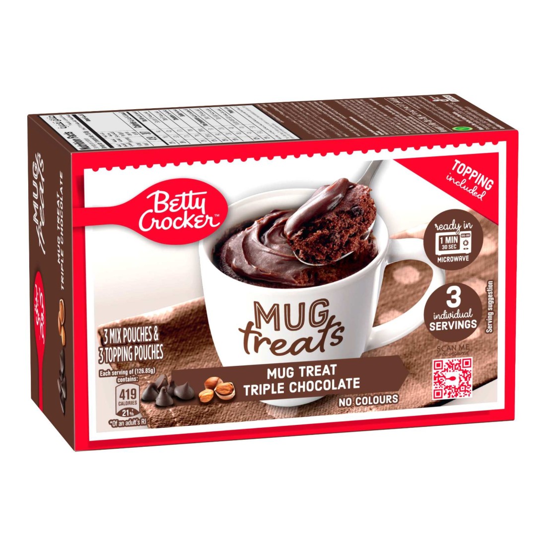 Betty Crocker Mug Treat Triple Chocolate Mix, 255g