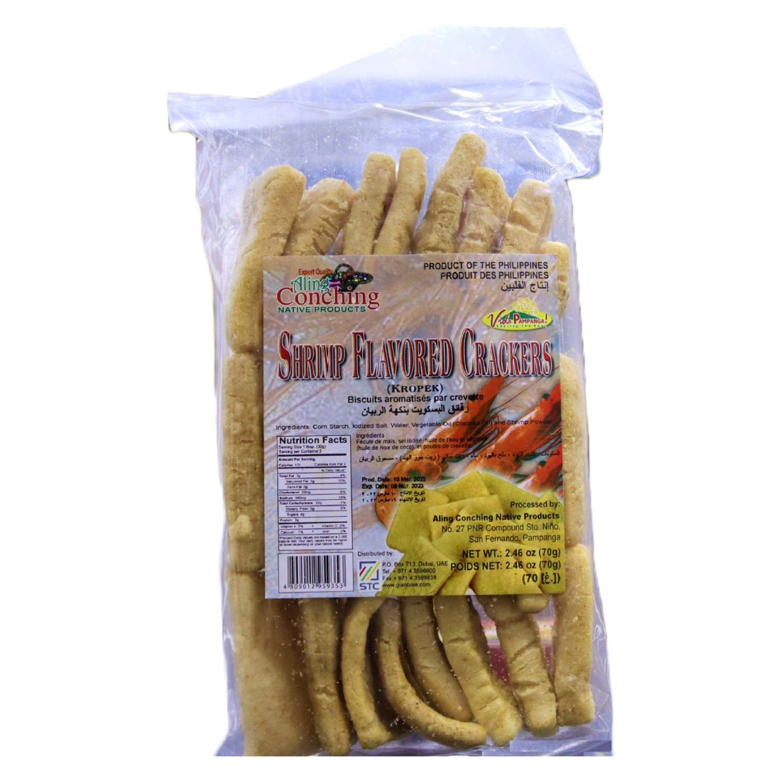 Aling Conching Shrimp Crackers, 70g