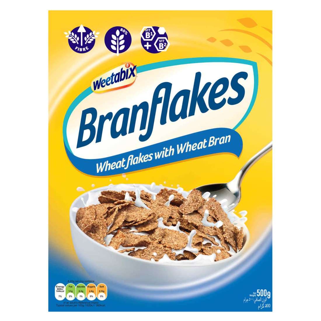 Weetabix Bran Flakes Cereal, 500g