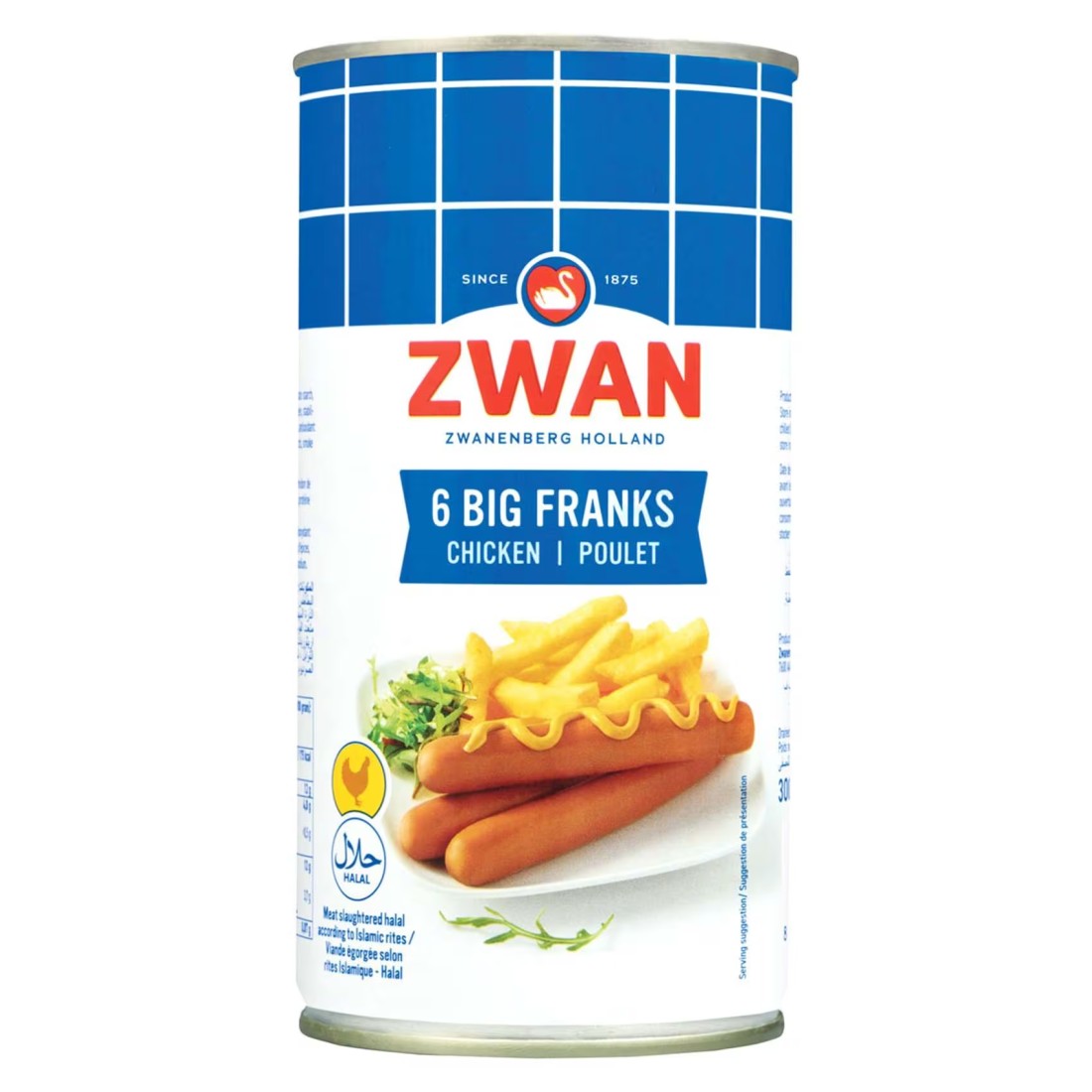 Zwan Big Chicken Franks, 560g