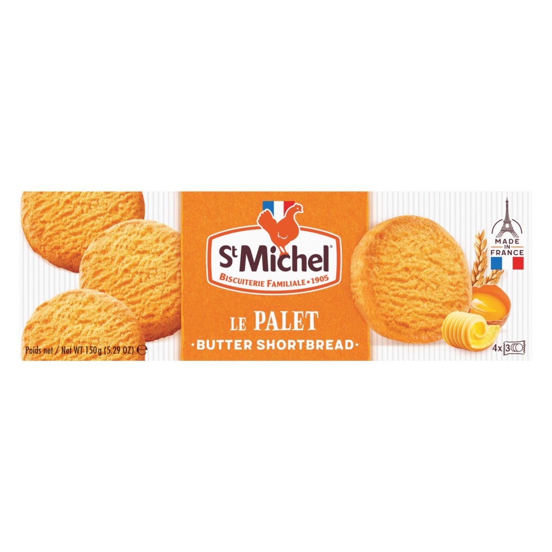 St Michel Le Palet Butter Shortbreads, 150g