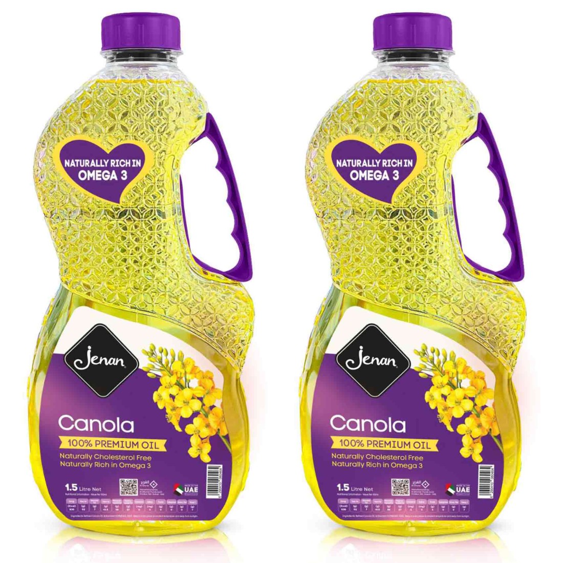 Jenan Canola Oil 1.5L Pack of 2