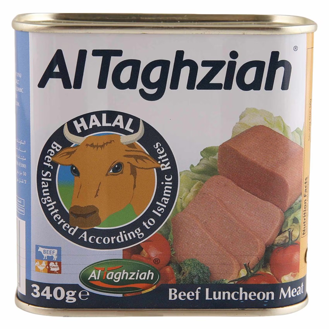 Al Taghziah Luncheon Beef Meat 340g Pack of 2