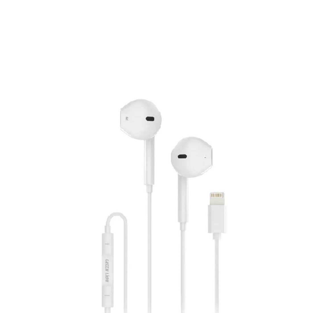 Green Lion Wired Stereo Earphones With Type-C Connector, Stereo Surround, Seamless Sound, Endless Connection, Durable TPE + Copper Wire, 1.2M Cable Length, Clear Sound - White