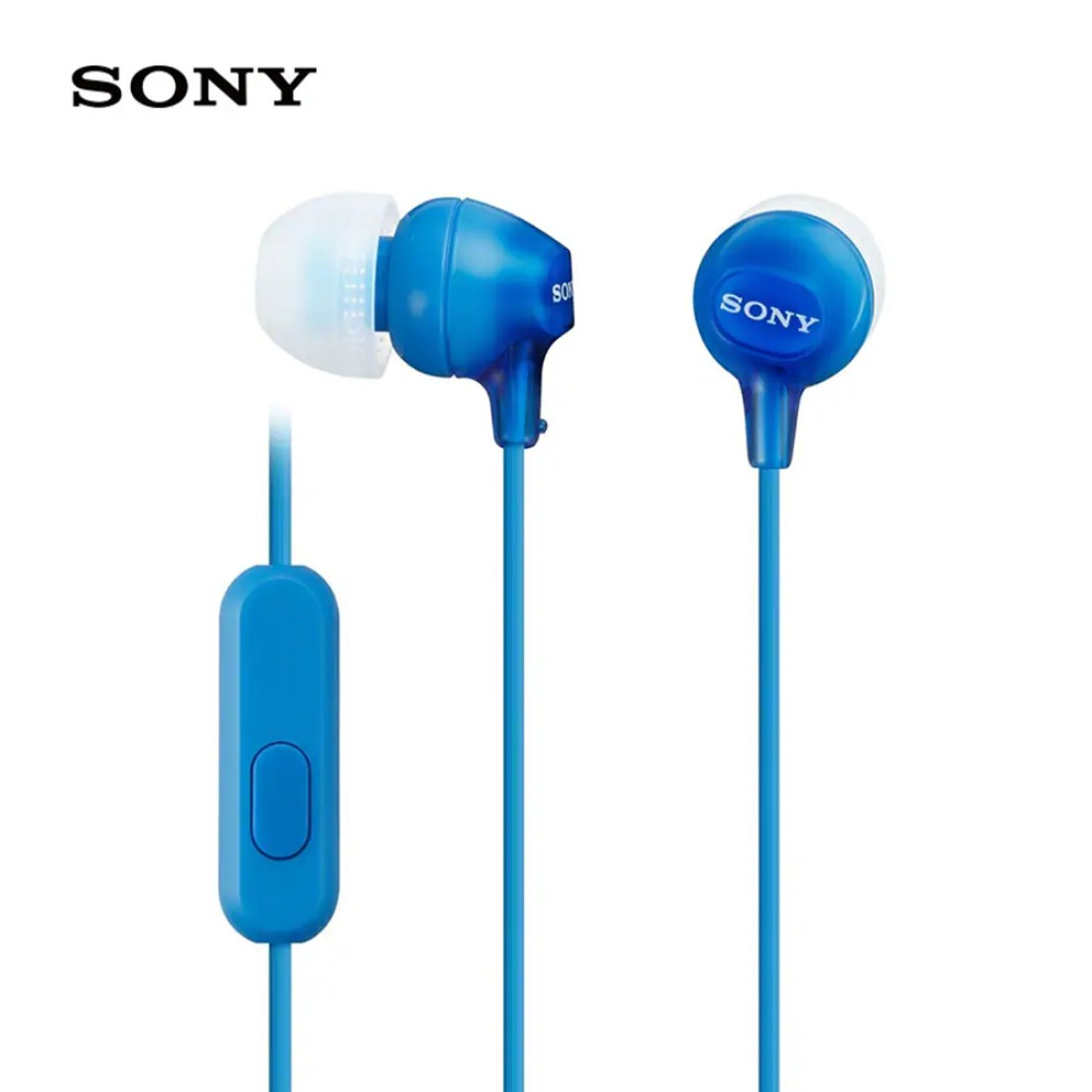 Docooler - MDR-EX15AP In-ear Headphones 3.5mm Wired Earbud Smart Phone Headset Hands-free with Mic In-line Control EX Series