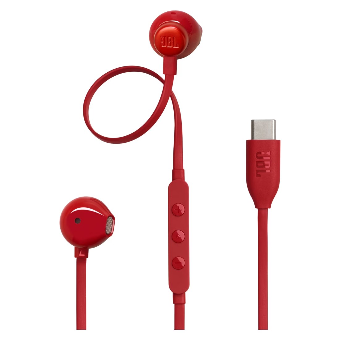 جي بي ال تيون 305C USB-C سماعات أذن سلكية داخل الأذن - أحمر