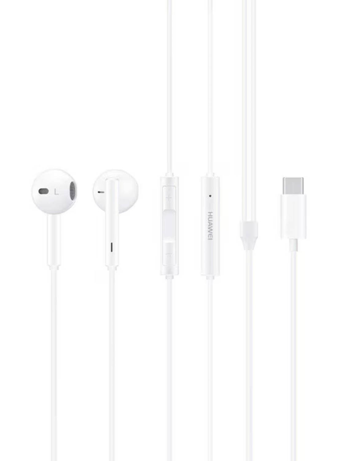 HUAWEI - USB Type-C In-Ear Wired Earphones With Mic White
