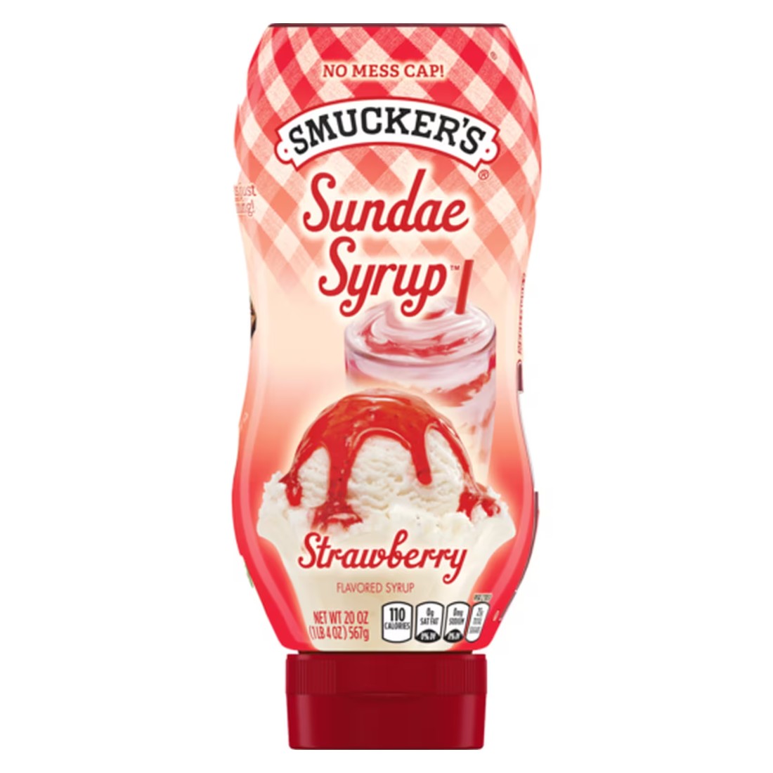 Smucker&#39;s Sundae Syrup Strawberry 567g