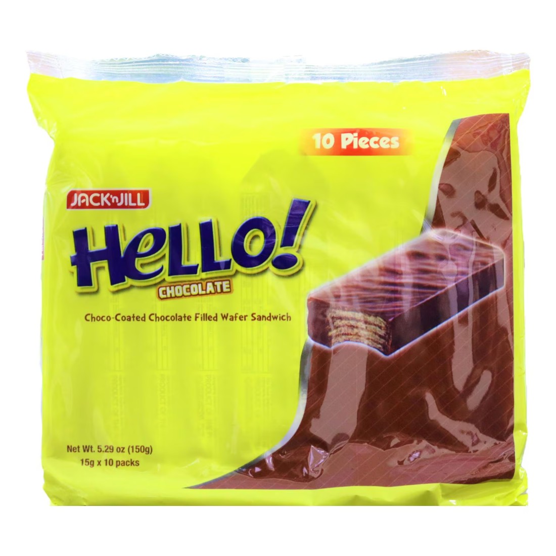 Jack&#39;n Jill Hello! Chocolate Sandwich Wafer, 150g