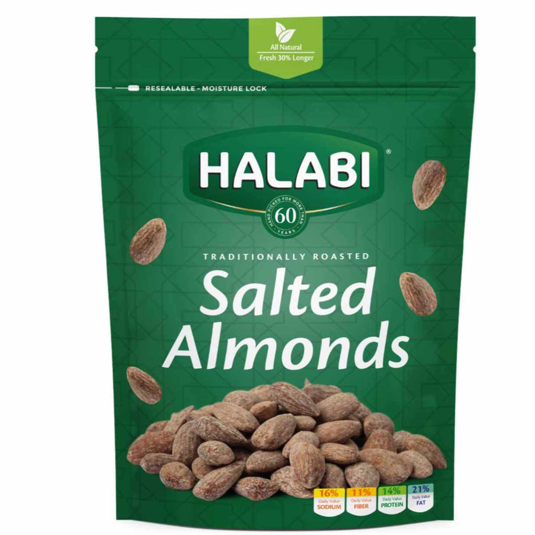 Halabi Traditionally Roasted Salted Almond, 90g